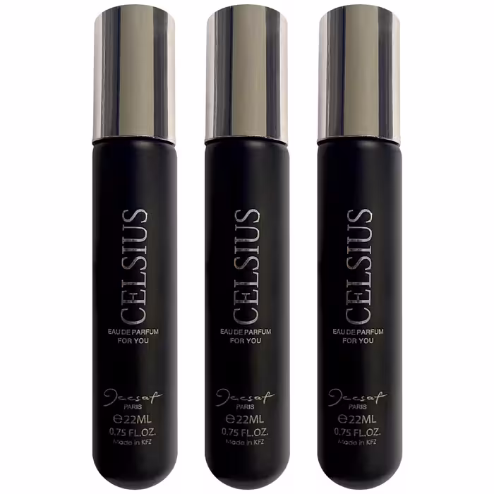 عطر جیبی مردانه ژک ساف مدل Celsius حجم 22 میلی لیتر مجموعه 3 عددی