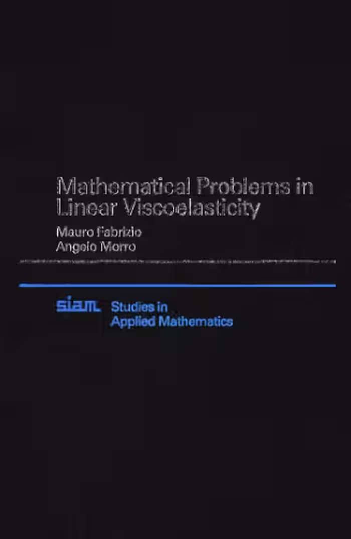 خرید و دانلود نسخه کامل کتاب Mathematical problems in linear viscoelasticity