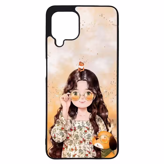کاور طرح دختر کد G-214 مناسب برای گوشی موبایل سامسونگ Galaxy A22 4G | دیجی قاب دونی