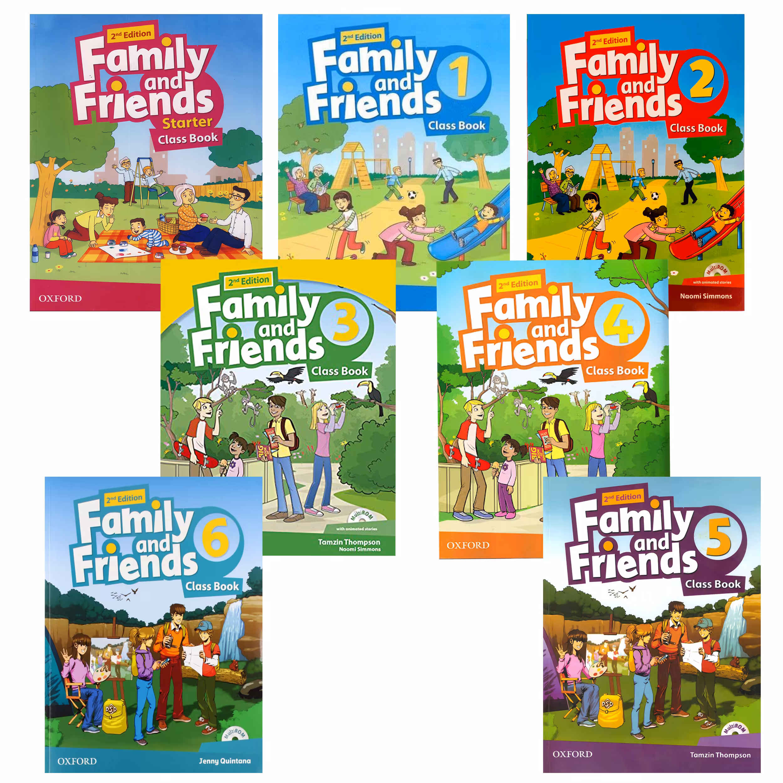 کتاب Family and Friends 2nd اثر Naomi Simmons انتشارات هدف نوین 7 جلدی