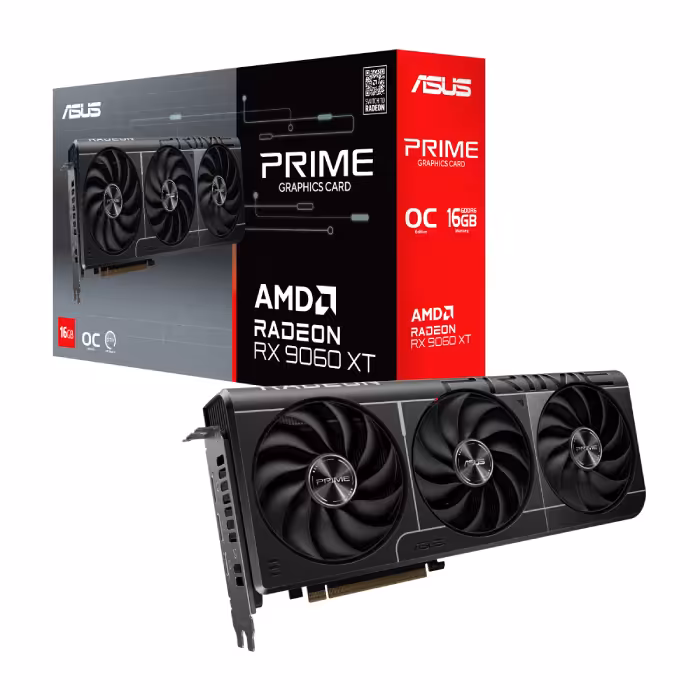 کارت گرافیک ایسوس مدل Prime Radeon RX 9060 XT OC Edition 16GB GDDR6