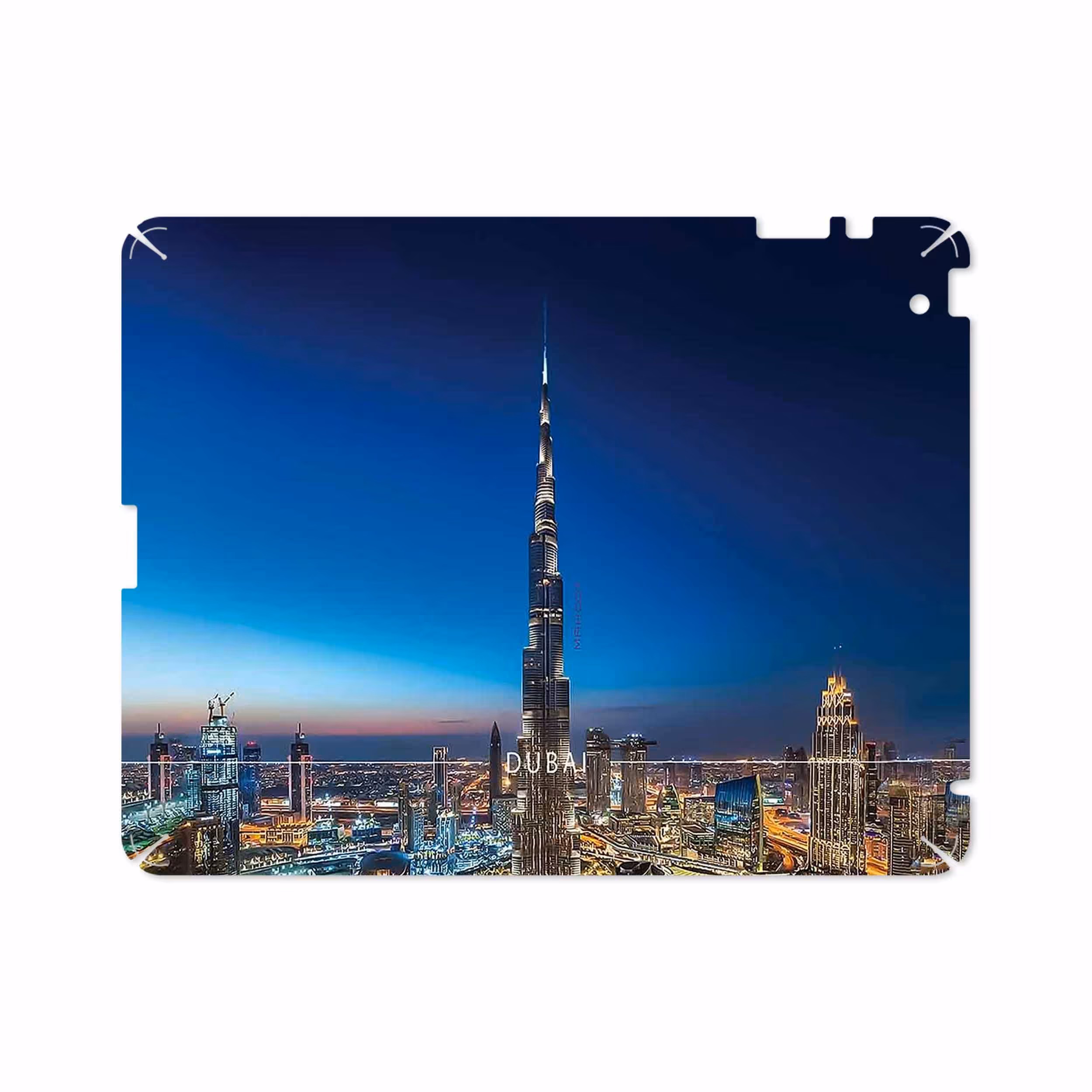 برچسب پوششی ماهوت مدل Dubai City مناسب برای تبلت اپل iPad 2 2011 A1396