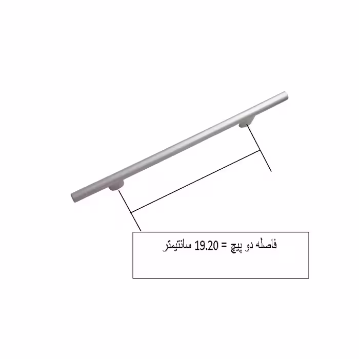 دستگیره کابینت مدل میله ای کد GH500 بسته 10 عددی