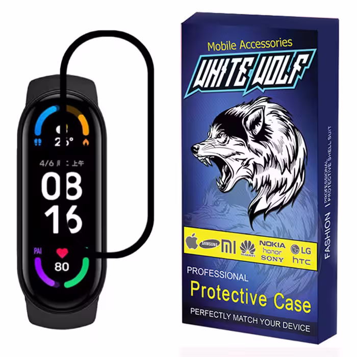 محافظ صفحه نمایش وایت ولف مدل W-PWM مناسب برای ساعت هوشمند شیائومی Mi Band 5