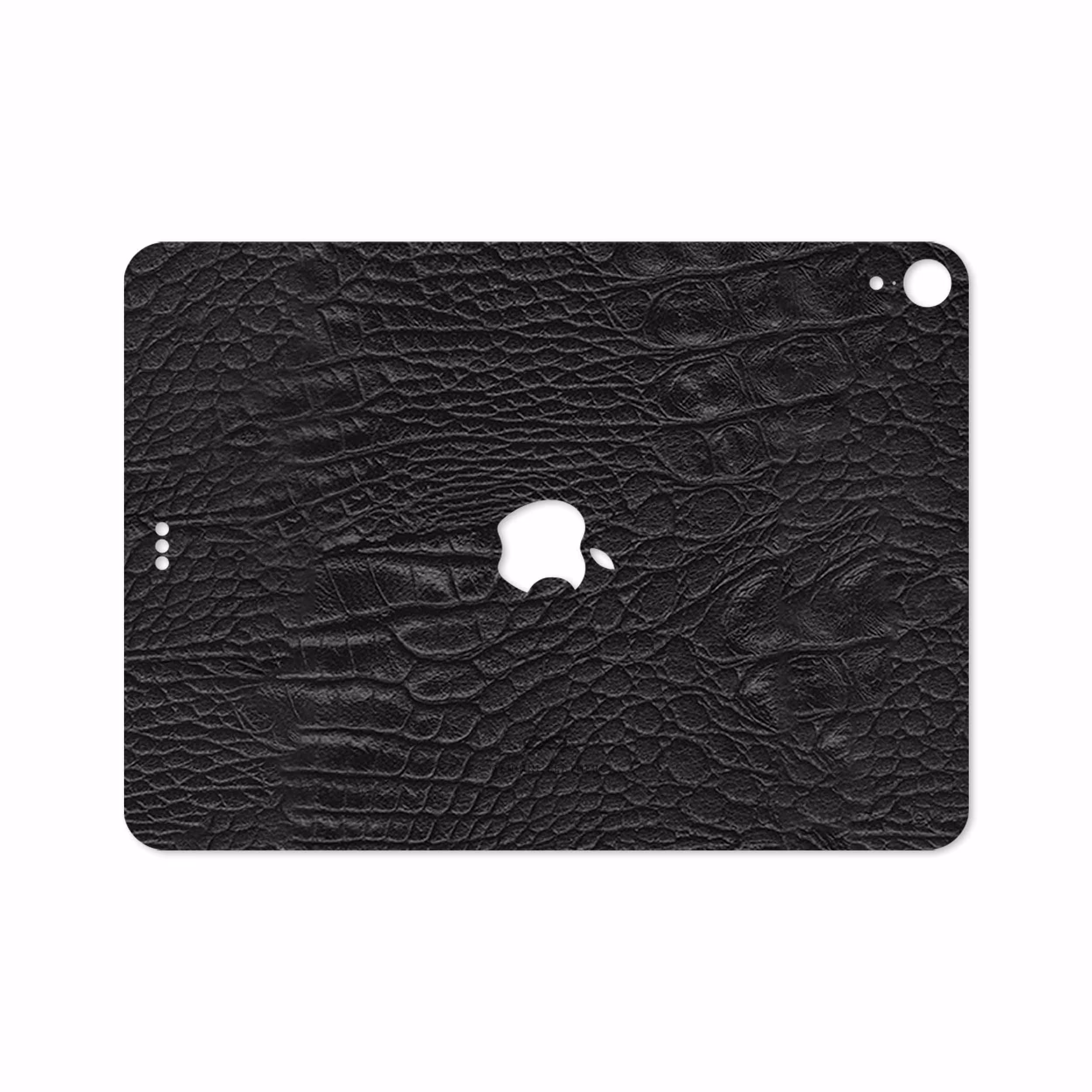برچسب پوششی ماهوت مدل Black-Crocodile-Leather مناسب برای تبلت اپل iPad Pro 11 2018 A2013