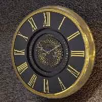 ساعت دیواری آرتمیس کد 2044 Gold Black طلایی مشکی