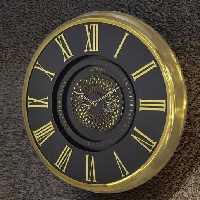 ساعت دیواری آرتمیس کد 2044 Gold Black طلایی مشکی