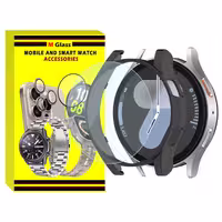 کاور ام‌گلس مدل PC Bumper MG مناسب برای ساعت هوشمند سامسونگ Galaxy Watch 7 44mm به همراه محافظ صفحه نمایش | کالا برتری