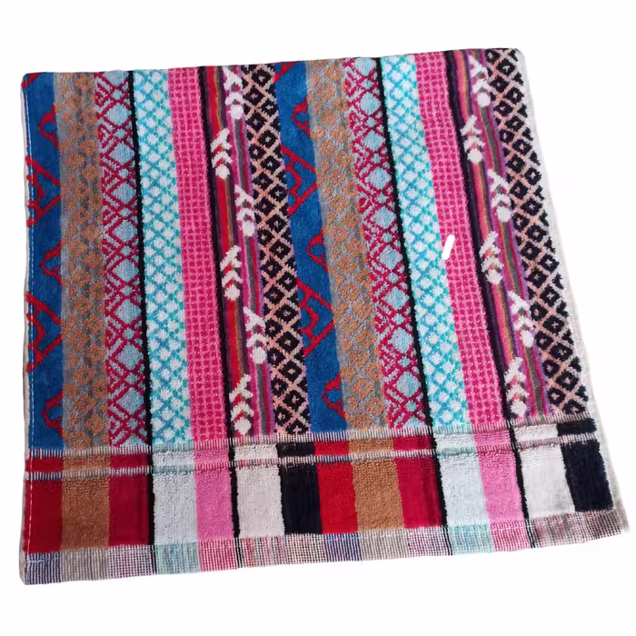 حوله دستی آذر بافت مدل هنر کد 096 سایز 70x35 سانتی متر