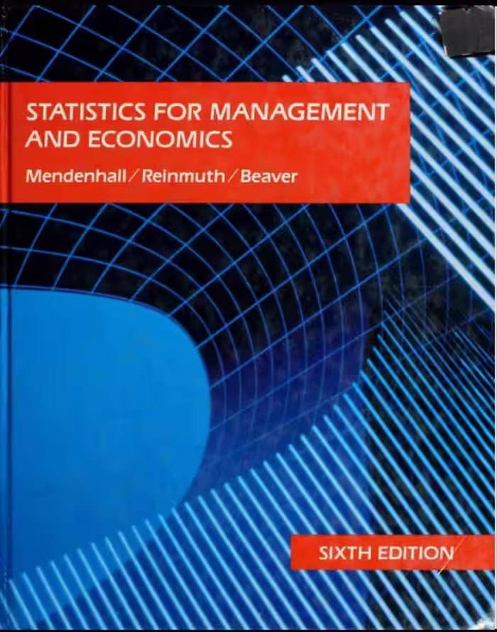 خرید و دانلود نسخه کامل کتاب Statistics for Management and Economics (6th Edition) - Pdf