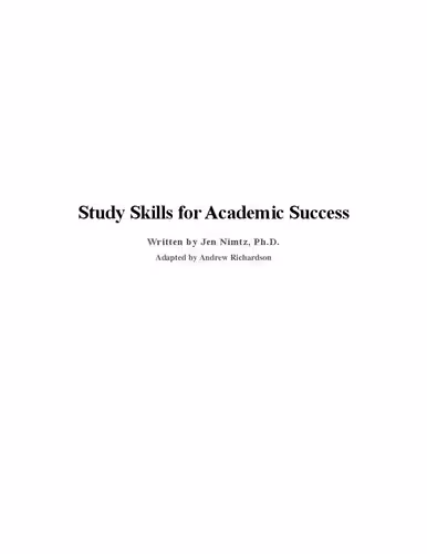 خرید و دانلود نسخه کامل کتاب Study Skills for Academic Success