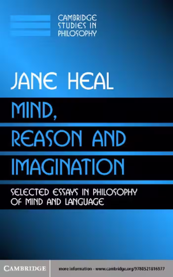 خرید و دانلود نسخه کامل کتاب Mind, Reason and Imagination: Selected Essays in Philosophy of Mind and Language