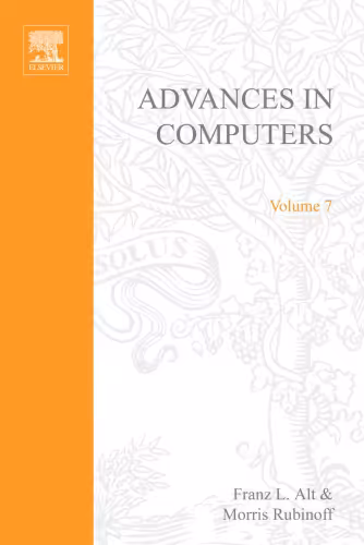 خرید و دانلود نسخه کامل کتاب Advances in Computers, Vol. 7