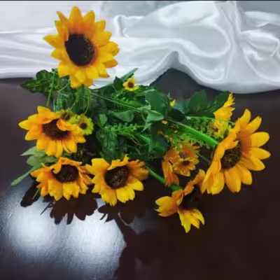 گل مصنوعی مدل افتاب گردان 10 شاخه 