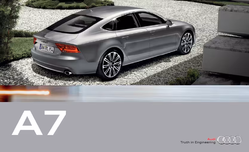 دفترچه کاتالوگ خودرو آئودی AUDI A7 2012 - به زبان انگلیسی
