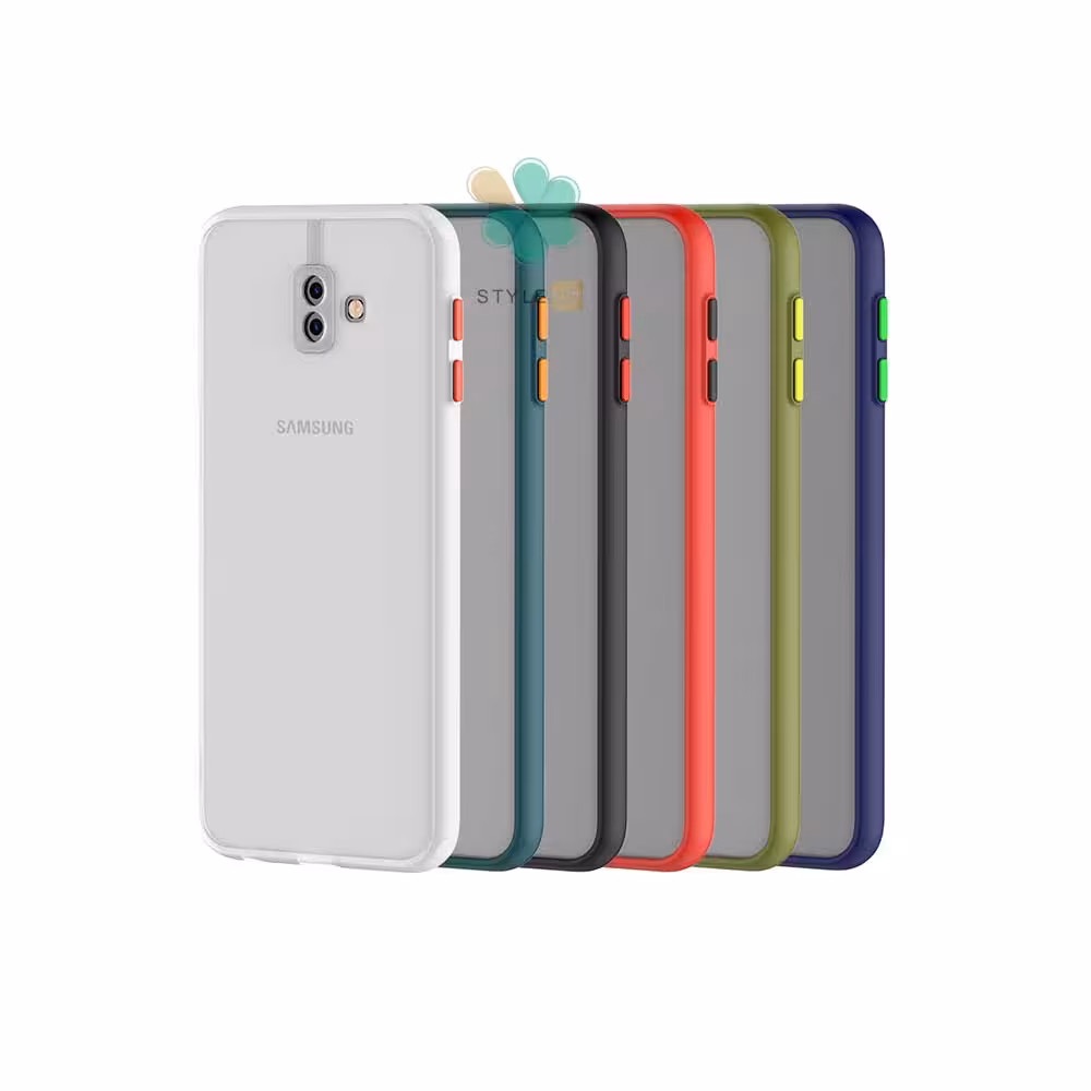قاب گوشی سامسونگ Galaxy J6 Plus مدل پشت مات محافظ لنزدار