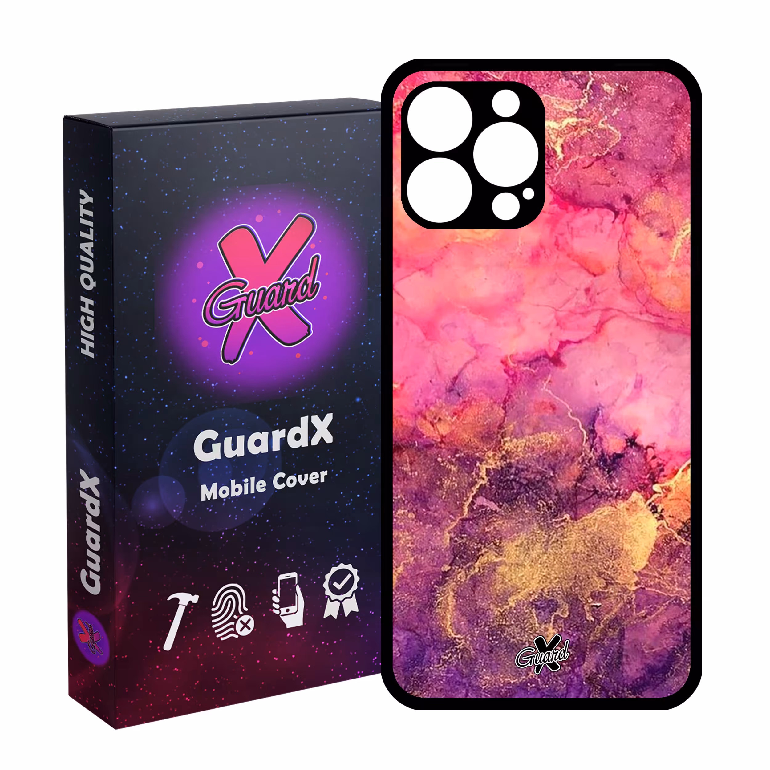 کاور گارد ایکس طرح ماربل مدل Glass10283 مناسب برای گوشی موبایل اپل iPhone 13 Pro Max