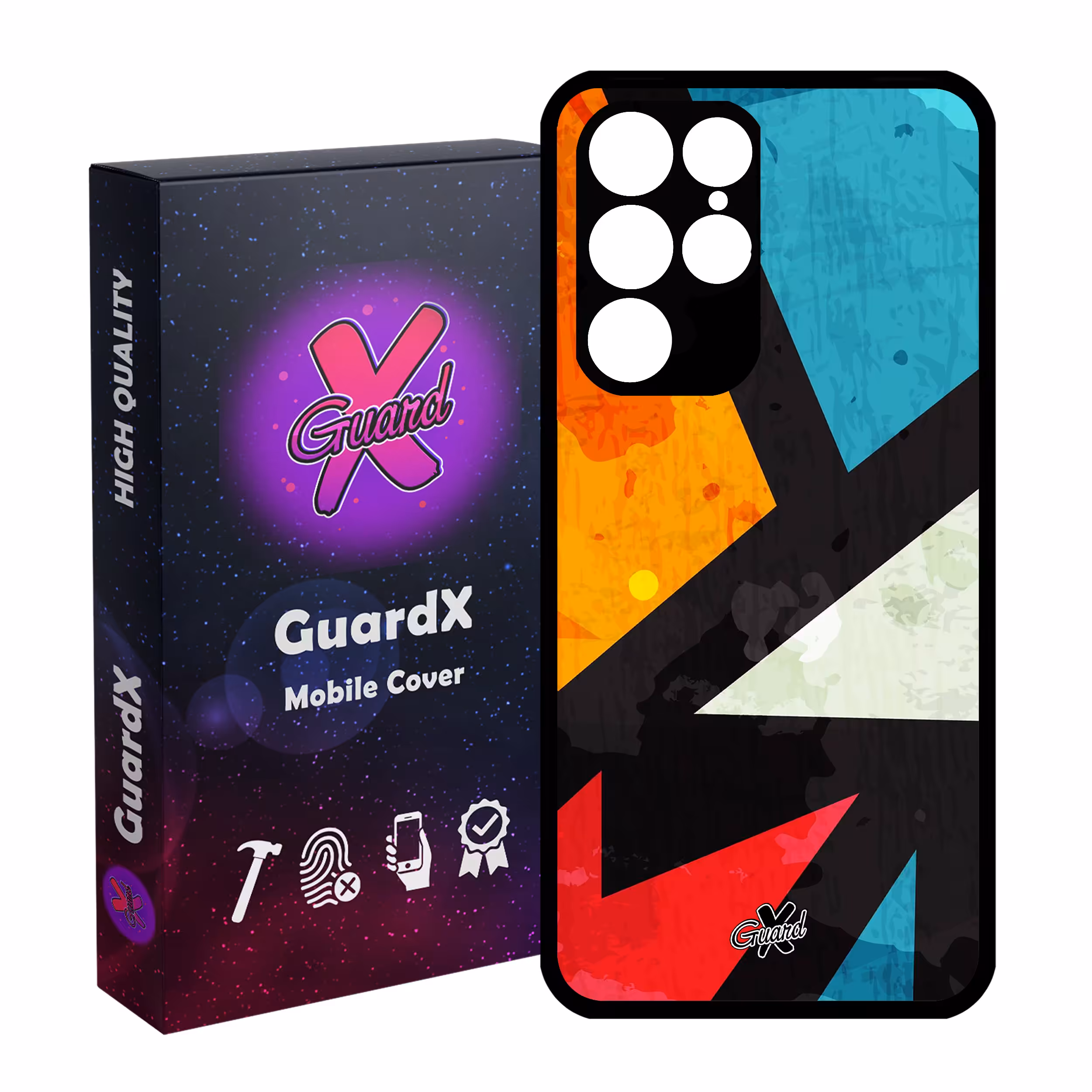 کاور گارد ایکس طرح Colors مدل Glass10176 مناسب برای گوشی موبایل سامسونگ Galaxy S22 Ultra