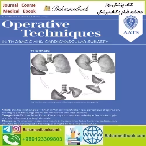 Operative Techniques in Thoracic and Cardiovascular Surgery A