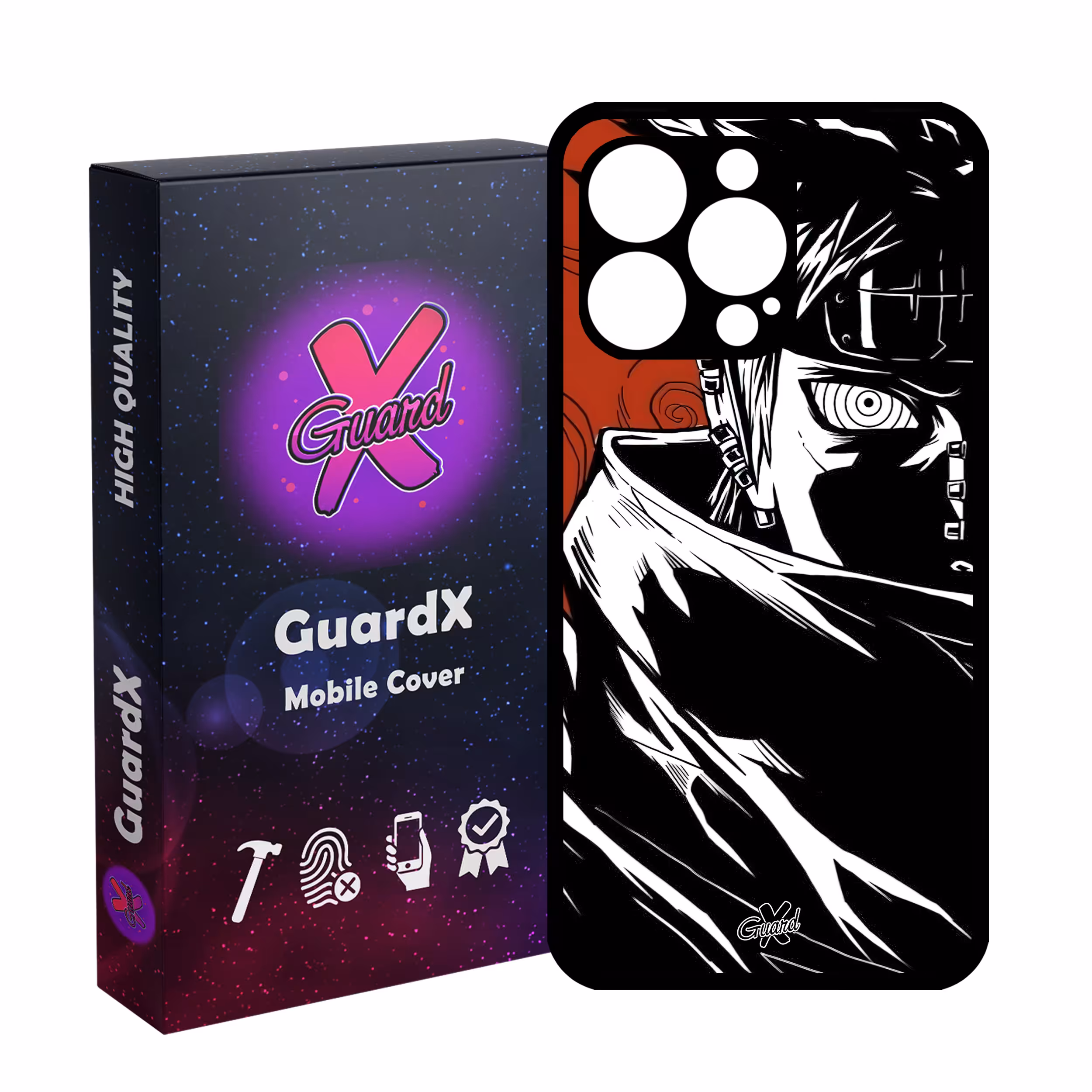 کاور گارد ایکس طرح Pain Anime مدل Glass10551 مناسب برای گوشی موبایل اپل iPhone 13 Pro