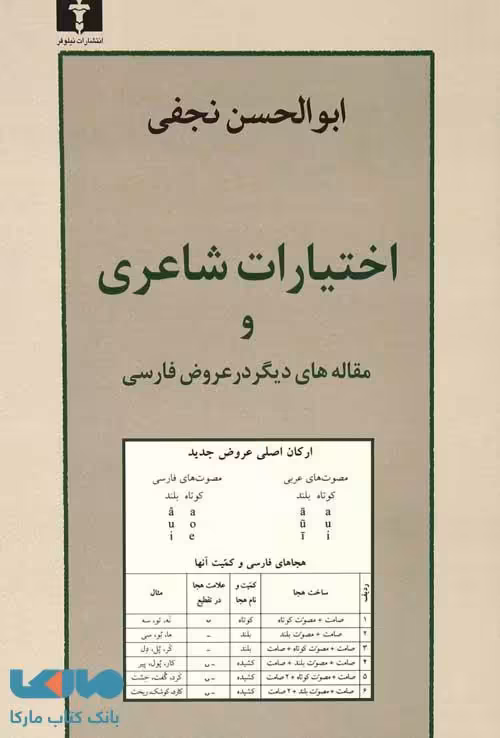 اختیارات شاعری نشر نیلوفر