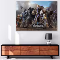 تابلو شاسی گالری استاربوی طرح بازی World of Warcraft مدل Alliance | دنیای قاب
