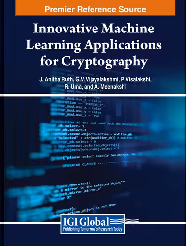 خرید و دانلود نسخه کامل کتاب Innovative Machine Learning Applications for Cryptography