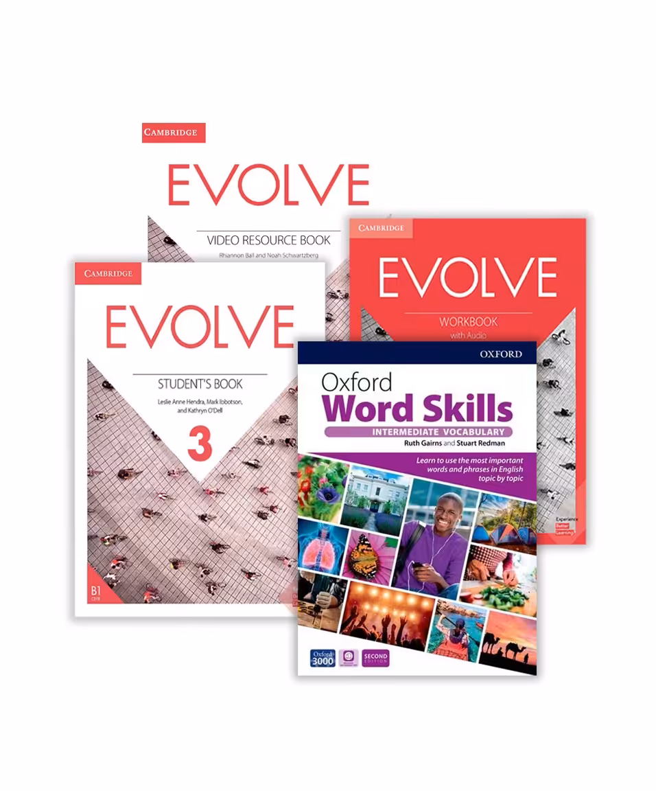 مجموعه کامل Evolve 3 کتاب ایوالو 3 (کتاب دانش آموز  کتاب تمرین   کتاب ویدئو  فایل صوتی)