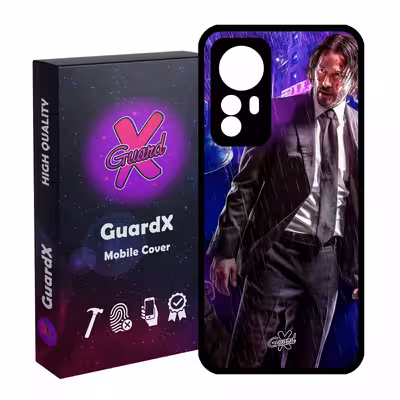 کاور گارد ایکس طرح John Wick مدل Glass10124 مناسب برای گوشی موبایل شیائومی Mi 12/Mi 12X/Mi 12S