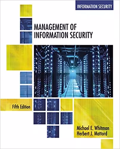 خرید و دانلود نسخه کامل کتاب Management of Information Security (5th Edition) - Pdf