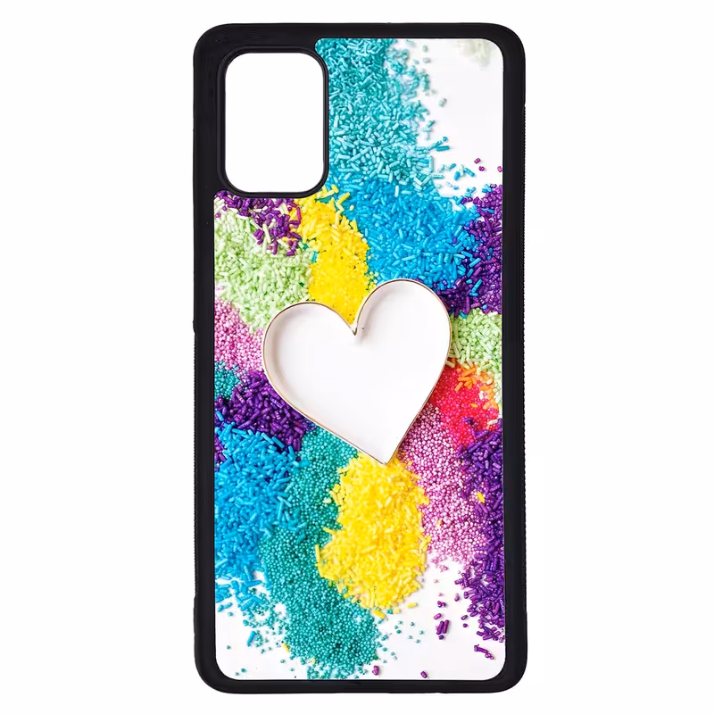 کاور طرح قلبی کد G-149 مناسب برای گوشی موبایل سامسونگ Galaxy A71 | دیجی قاب دونی