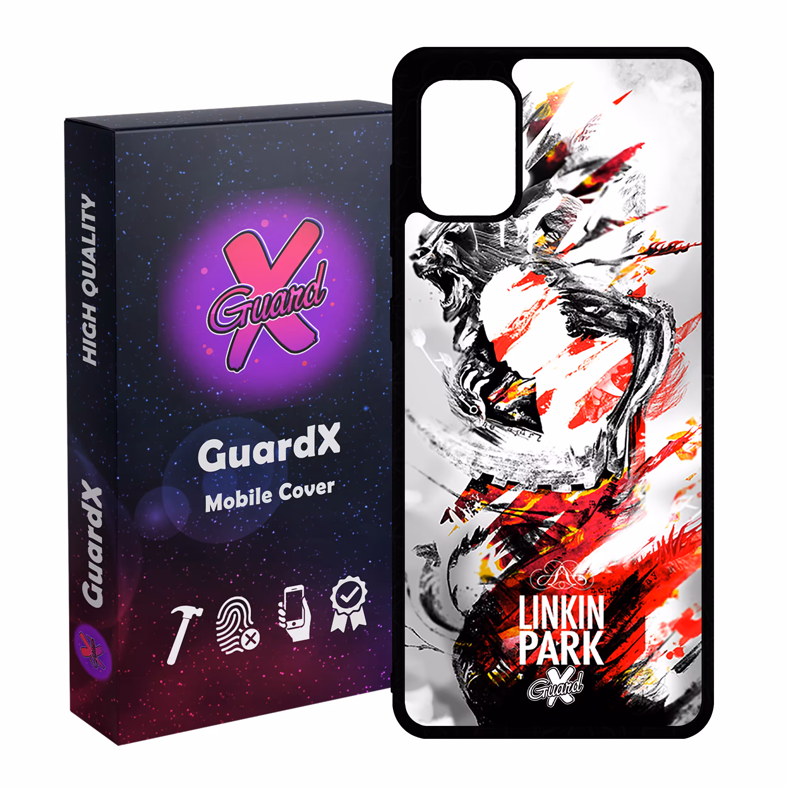 کاور گارد ایکس طرح Linkin Park مدل Glass10082 مناسب برای گوشی موبایل سامسونگ Galaxy A31
