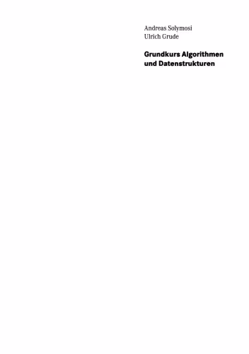 خرید و دانلود نسخه کامل کتاب Grundkurs Algorithmen und Datenstrukturen: Eine Einführung in die praktische Informatik mit Java