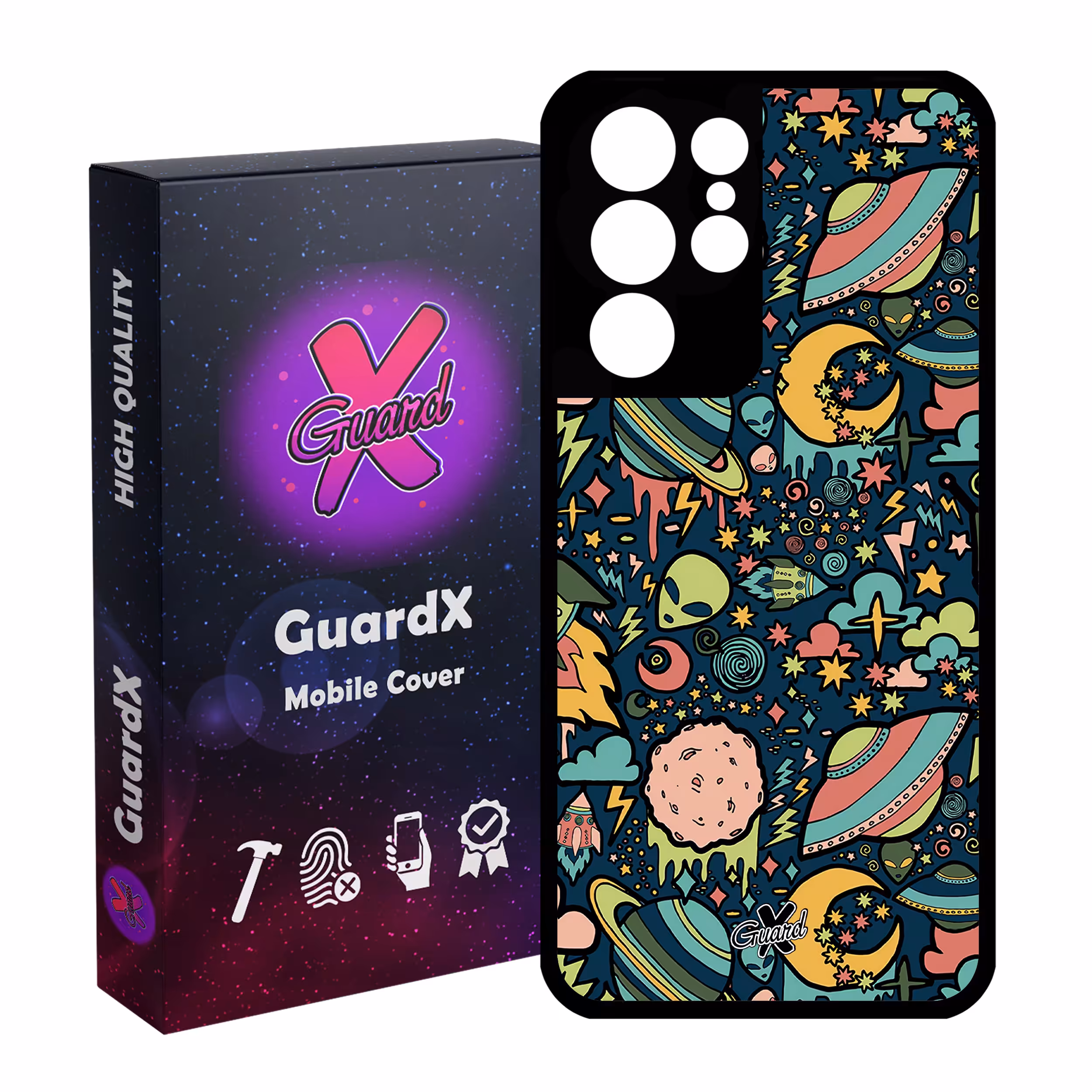 کاور گارد ایکس طرح Galaxy مدل Glass10191 مناسب برای گوشی موبایل سامسونگ Galaxy S21 Ultra