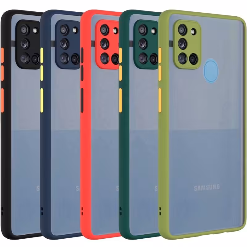 کاور ضدضربه گوشی Samsung Galaxy A21S مدل مات محافظ دوربین