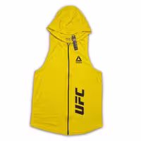 رکابی کلاهدار زیپی UFC رنگ زرد (جنس سوزنی)