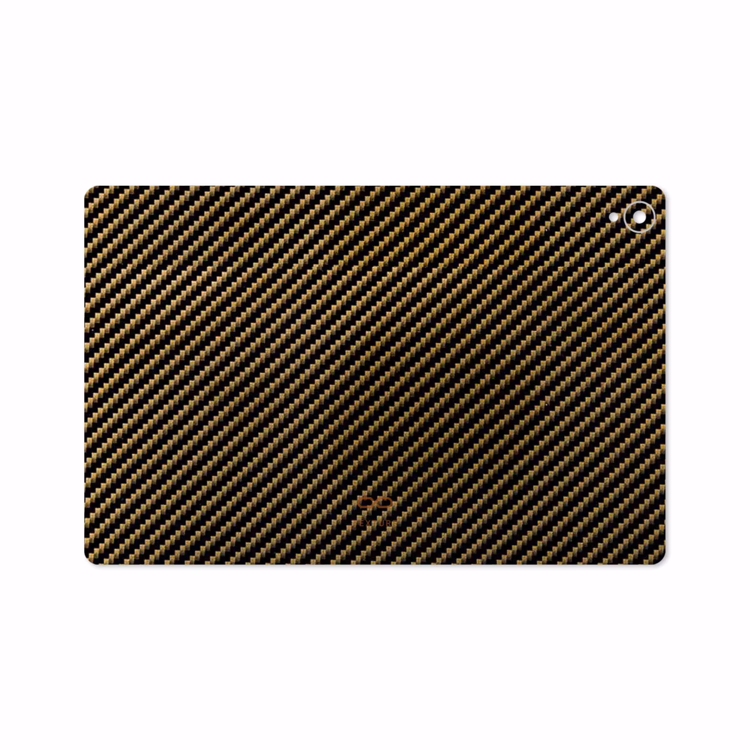 برچسب پوششی ماهوت مدل Glossy-Brown-Fiber مناسب برای تبلت هوآوی Mediapad M6 10.8 2019
