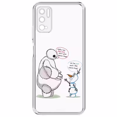 کاور طرح Olaf &amp; Baymax مناسب برای گوشی موبایل شیائومی Poco M3 Pro 