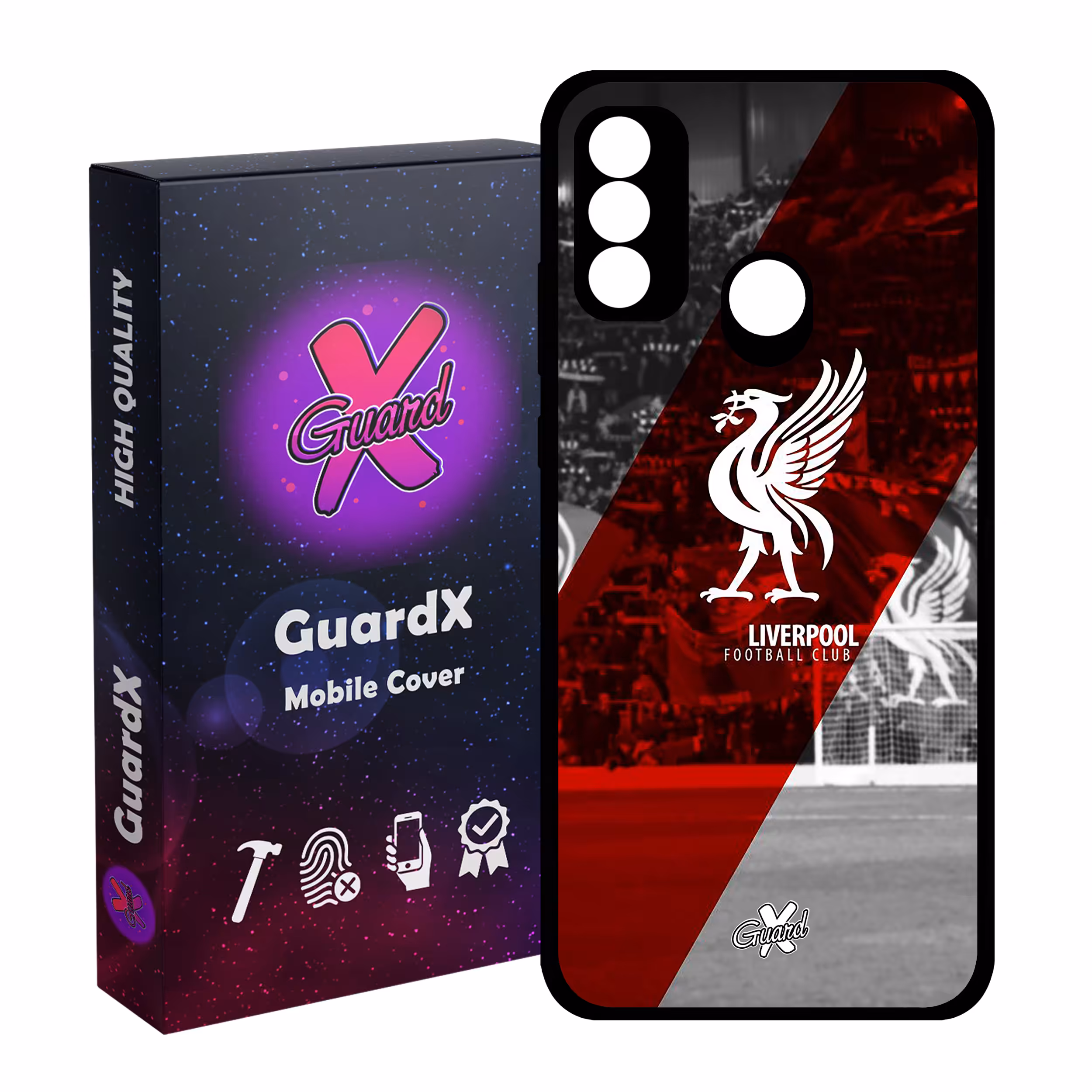 کاور گارد ایکس طرح Liverpool مدل Glass10045 مناسب برای گوشی موبایل هوآوی P Smart 2020
