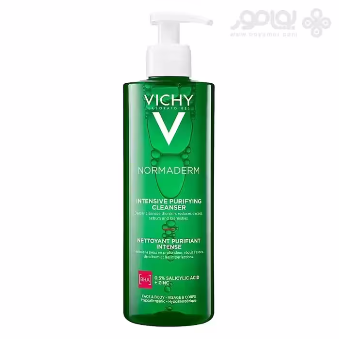ژل شستشوی پوست چرب ویشی مدل NORMADERM حجم 400 میل