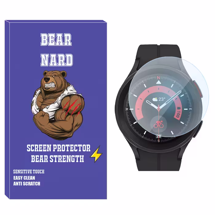 محافظ صفحه نمایش شیشه‌ای برنارد مدل SH-BR مناسب برای ساعت هوشمند سامسونگ Galaxy Watch 5 Pro