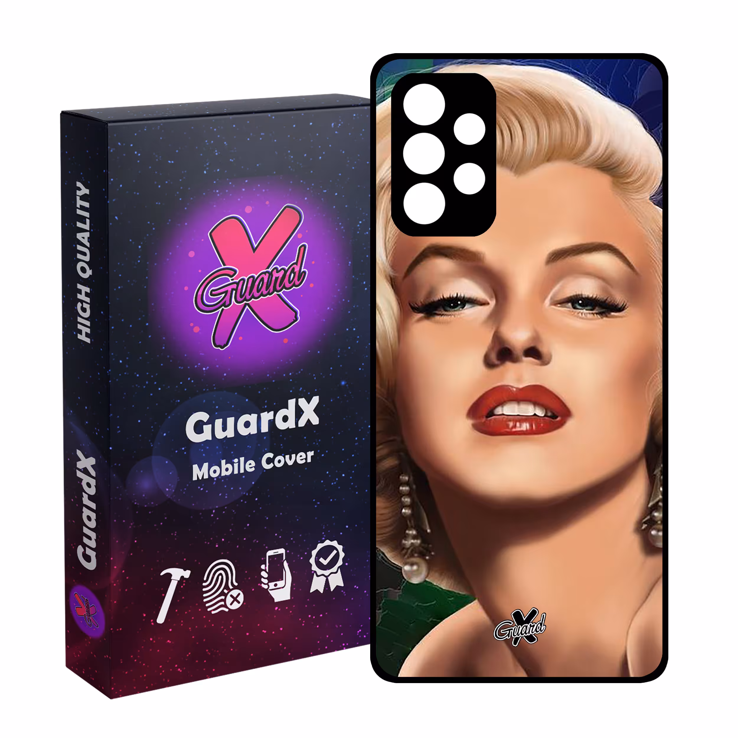 کاور گارد ایکس طرح Marilyn Monroe مدل Glass10300 مناسب برای گوشی موبایل سامسونگ Galaxy A52s