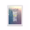 تابلو طرح تایپوگرافی music is life