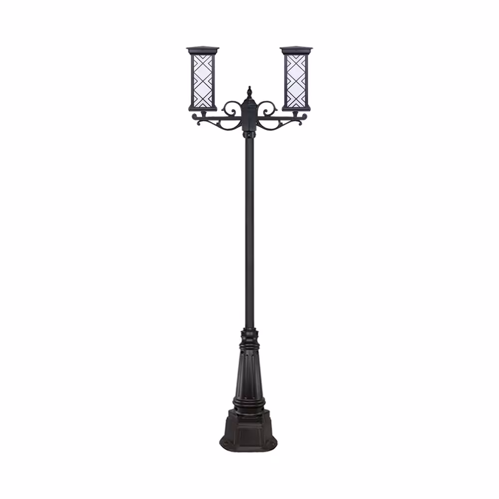 چراغ دو شاخه پارکی و حیاطی بیتانور مدل درتا بلند طرح دار کد 482722BT-96202