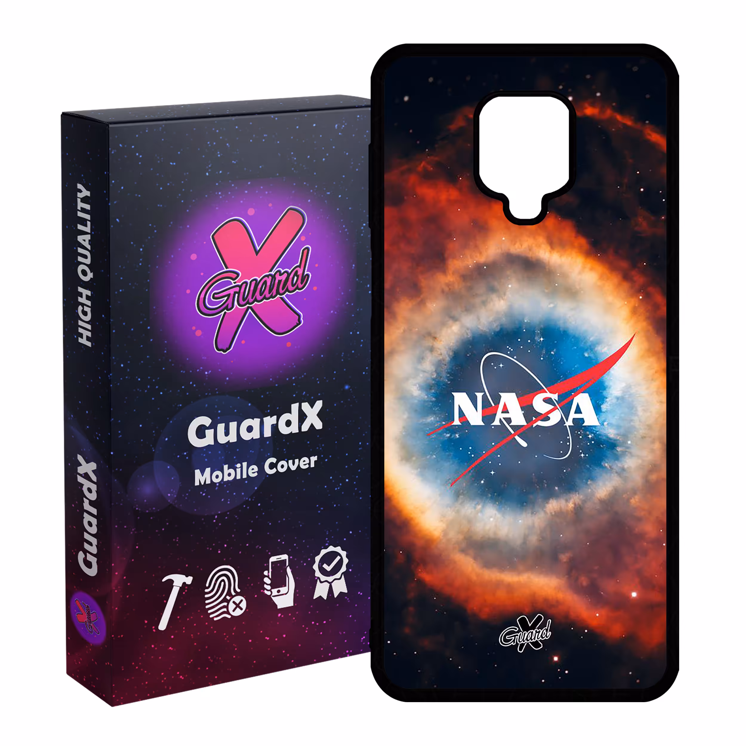 کاور گارد ایکس طرح Nasa مدل Glass10234 مناسب برای گوشی موبایل شیائومی Redmi Note 9S / Note 9 Pro / Note 9 Pro Max