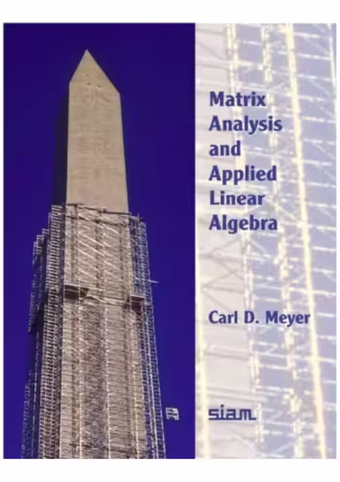 خرید و دانلود نسخه کامل کتاب Matrix analysis &amp; applied linear algebra