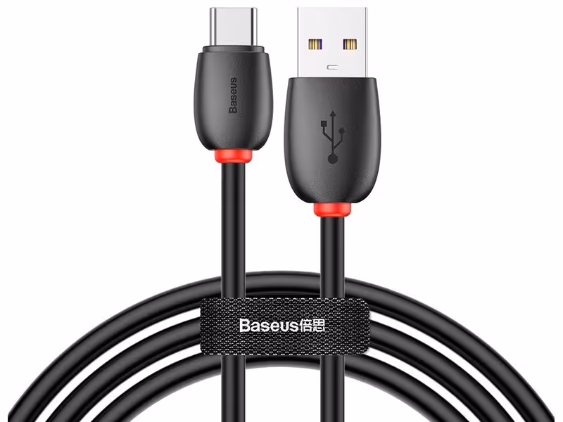 کابل Type-C سوپر شارژ بیسوس مدل Purple Ring Huaewi Flash Charge Cable