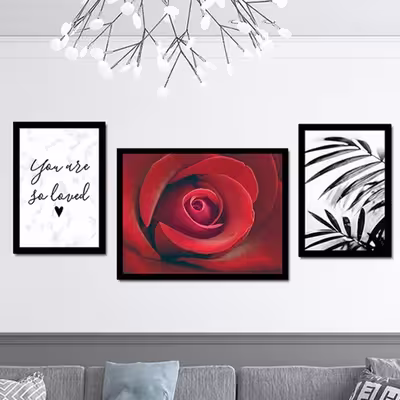 تابلو مدل رز مجموعه 3 عددی