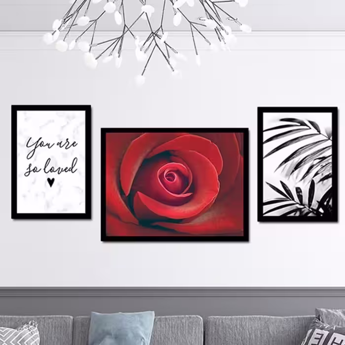 تابلو مدل رز مجموعه 3 عددی