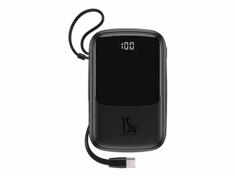 پاور بانک بیسوس با کابل تایپ سی Baseus Q pow BS-P1001C Digital Display 10000mAh Power Bank